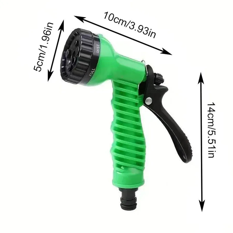Mangueira Verde Com Esguicho De Alta Pressão