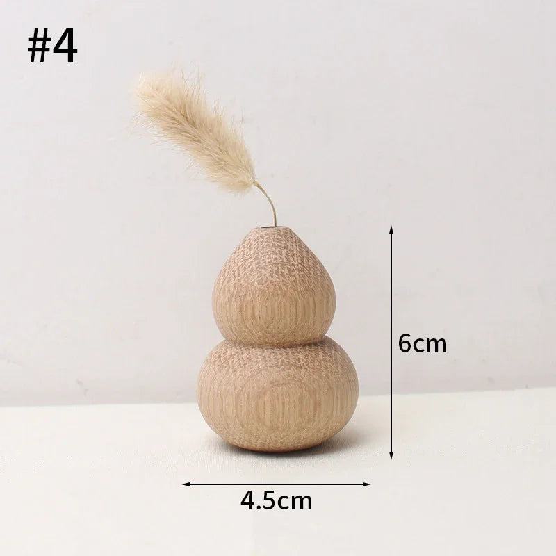 Vaso decorativo de madeira