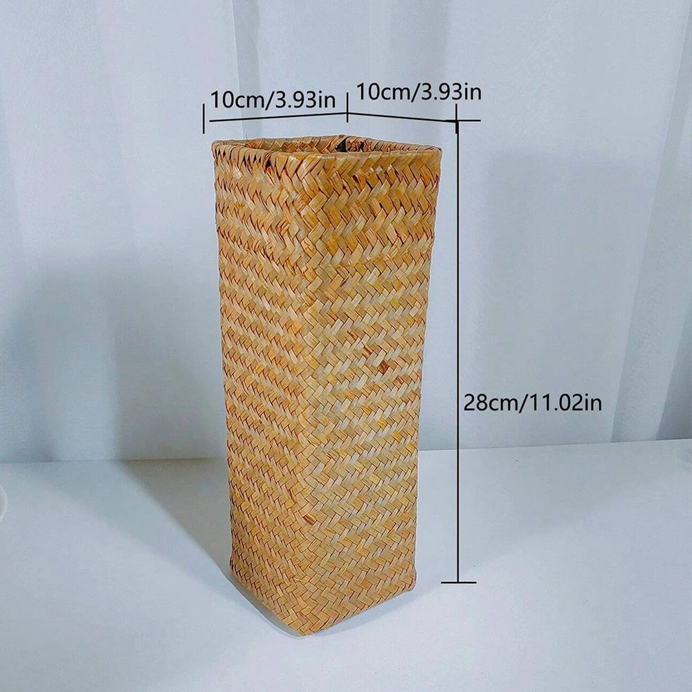 Vaso de flores tecido artesanal