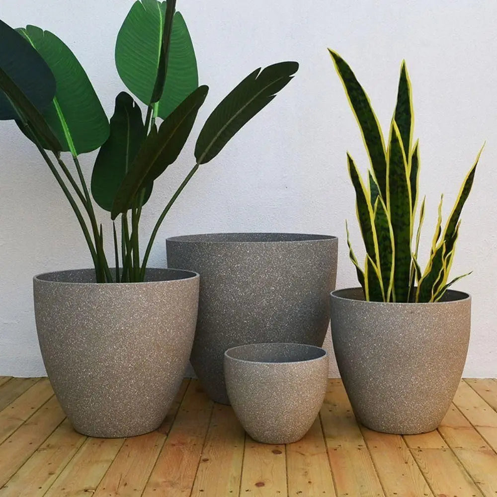 Vaso para planta de plástico
