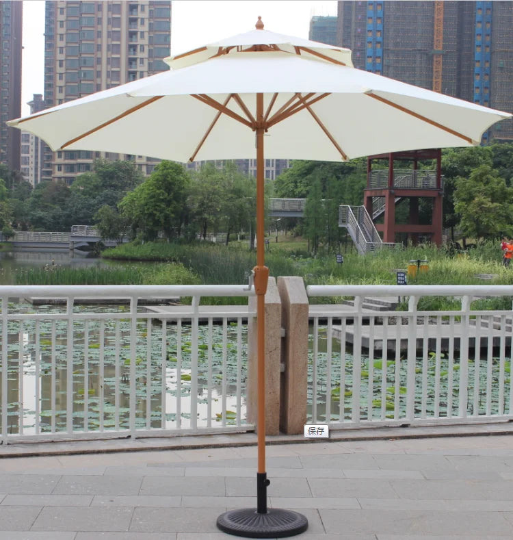 Guarda-sol de madeira