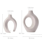 Conjunto de vaso de cerâmica
