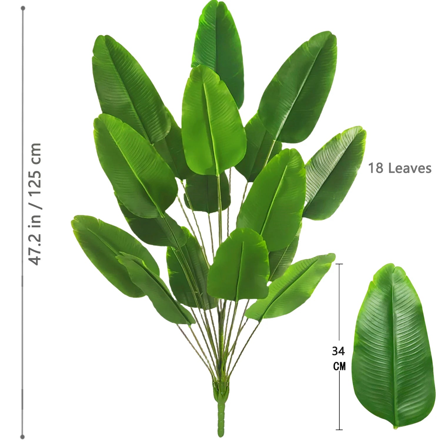 Bananeira artificial para decoração, planta realista.