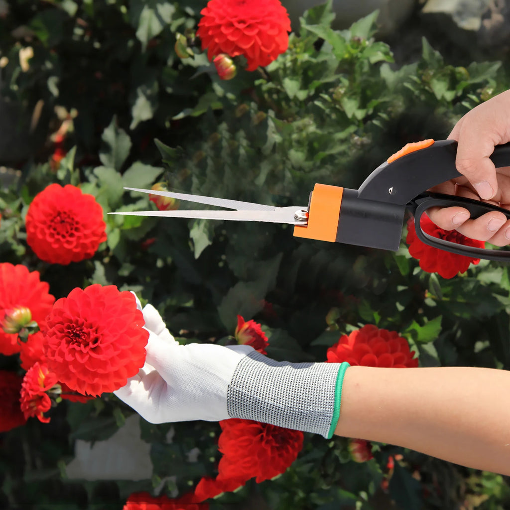 Tesoura para flores ramos e grama