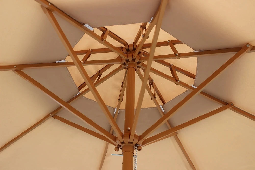 Guarda-sol de madeira