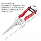 Tesoura para flores ramos e grama