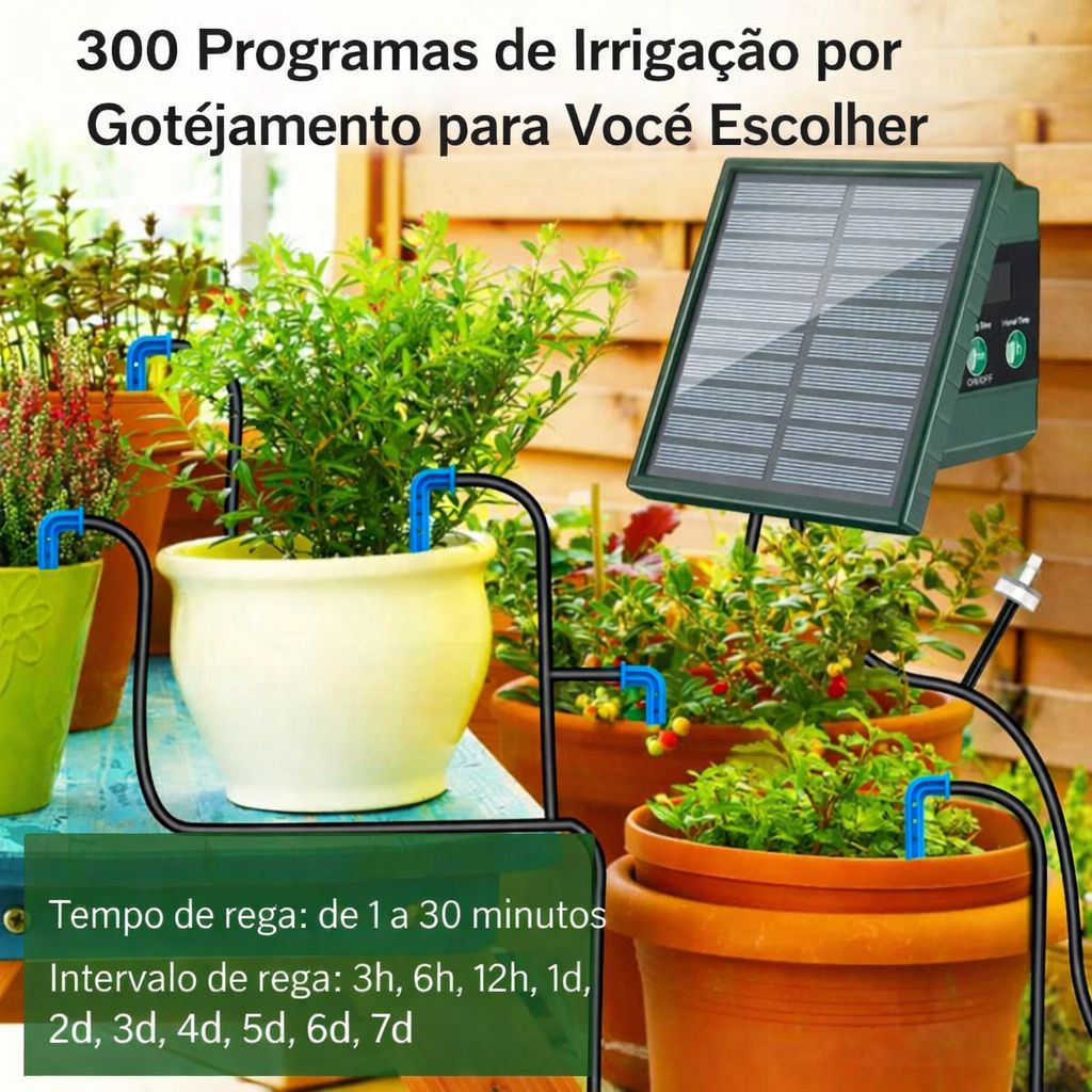 Temporizador solar para Irrigação