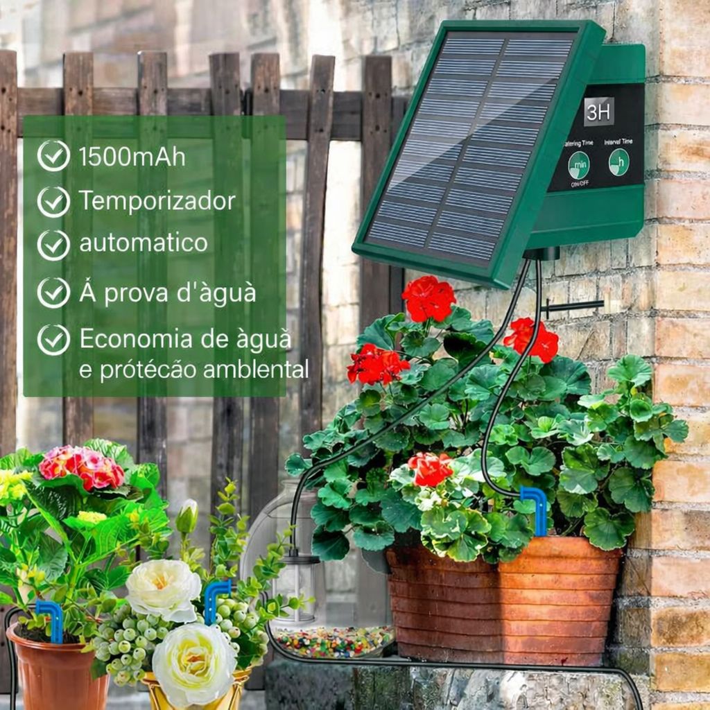 Temporizador solar para Irrigação